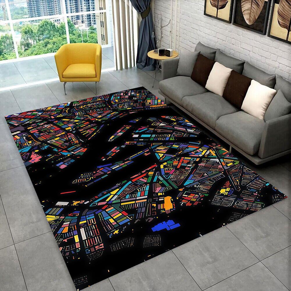 27 Style Sports City Event Map Racing Track Carpet Rug for Home Living Room Bedroom Sofa Doormat Decor,kids Non-slip Floor Mat