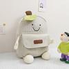 Niche Cartoon Corduroy Backpack Female College Student Small Schoolbag High School Korean Version New Ins Large-capacity Backpack