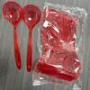 Thickened Long Handle Disposable Plastic Soup Spoon with Colander Design for Takeaway