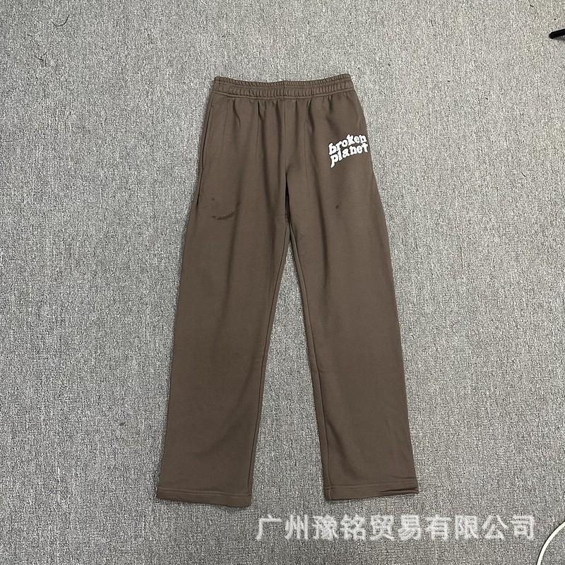Broken Planet Oversized Hoodie Jogger Set Mens Streetwear Cotton Fleece Letter Puff Print Loose Fit Winter