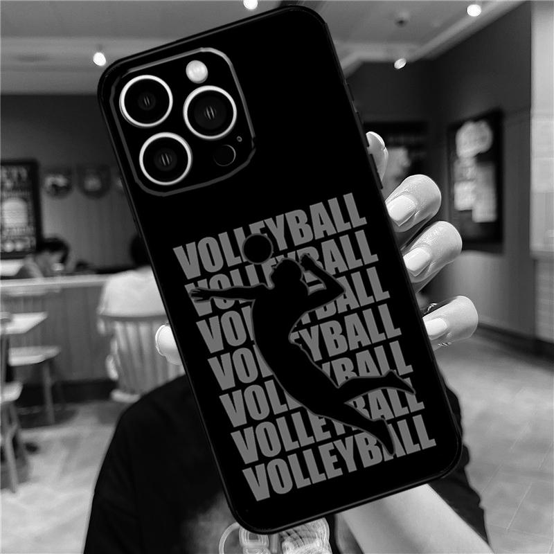 

Volleyball Case For iPhone 17 16 15 13 12 11 14 Pro Max Mini Plus 16e 17 Air Bumper Cover Accessories iPhone 16e