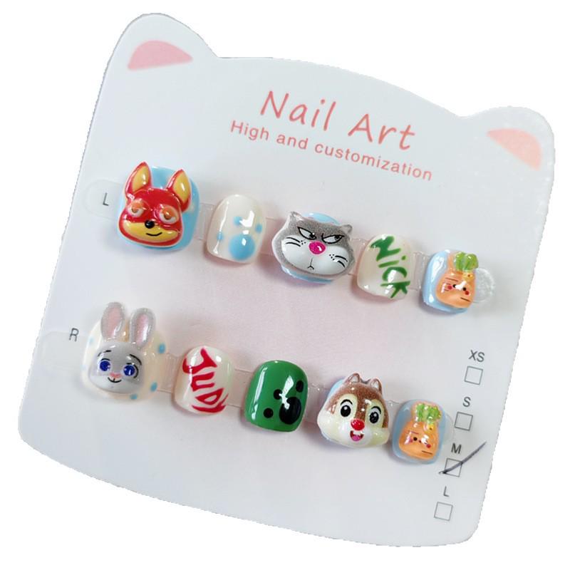 Zootopia Rabbit Nail Stickers for Girls (Ages 3-12)