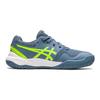 Asics Gel Resolution 9 GS Steel Blue Hazard Green Kids Sneakers 1044A067-400
