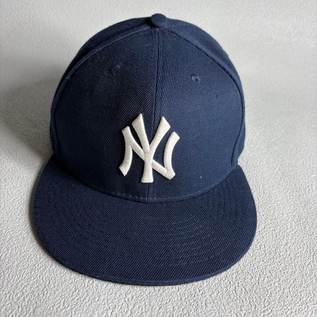 Used Made in USA New York Yankees Baseball Cap Navy