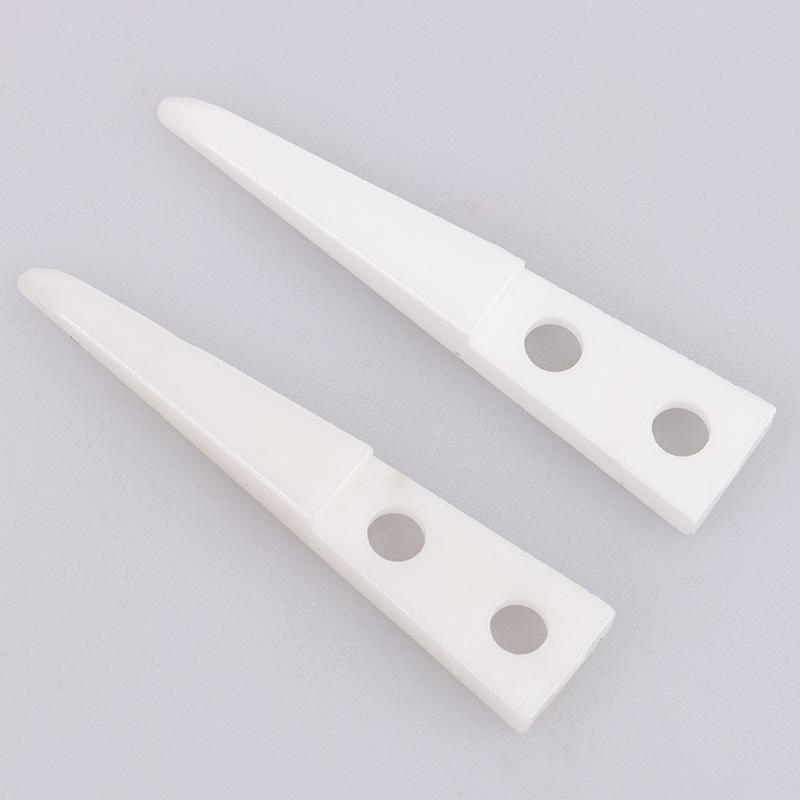 2Pcs Insulated Straight Curved Tip Anti-Static Ceramic Tweezers Electronic Industrial Ceramic Tweezers For Industry