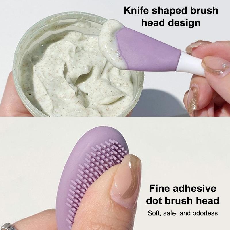 Double Head Silicone Face Mask Brushes Facial Pore Cleaner Brush Mud Film Applicator Women Cleaning Tools Skin Care Tools