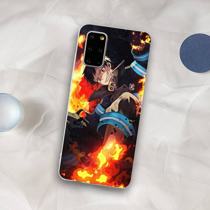 Fire Force Phone Case for Samsung S21 A10 for Redmi Note 7 9 for Huawei P30Pro Honor 8X 10i Cover