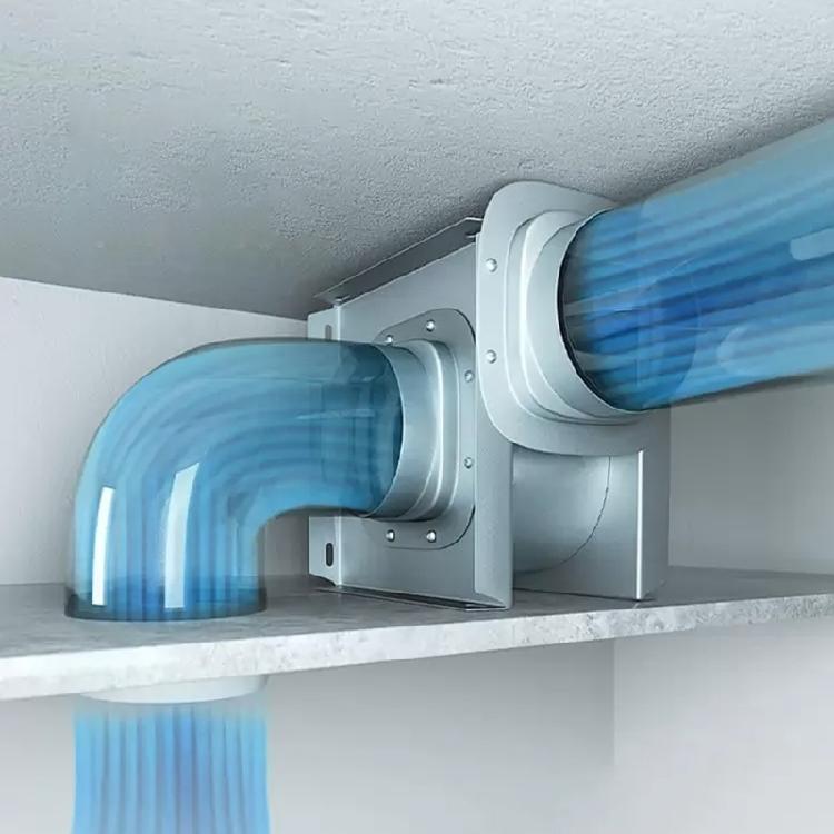 Extractor de Humos Silencioso Conducto Extractor Ventiladores Impulsores de Aire Ventilación Soplador de Aire de Extracción Ventilador Hogar Gallineros