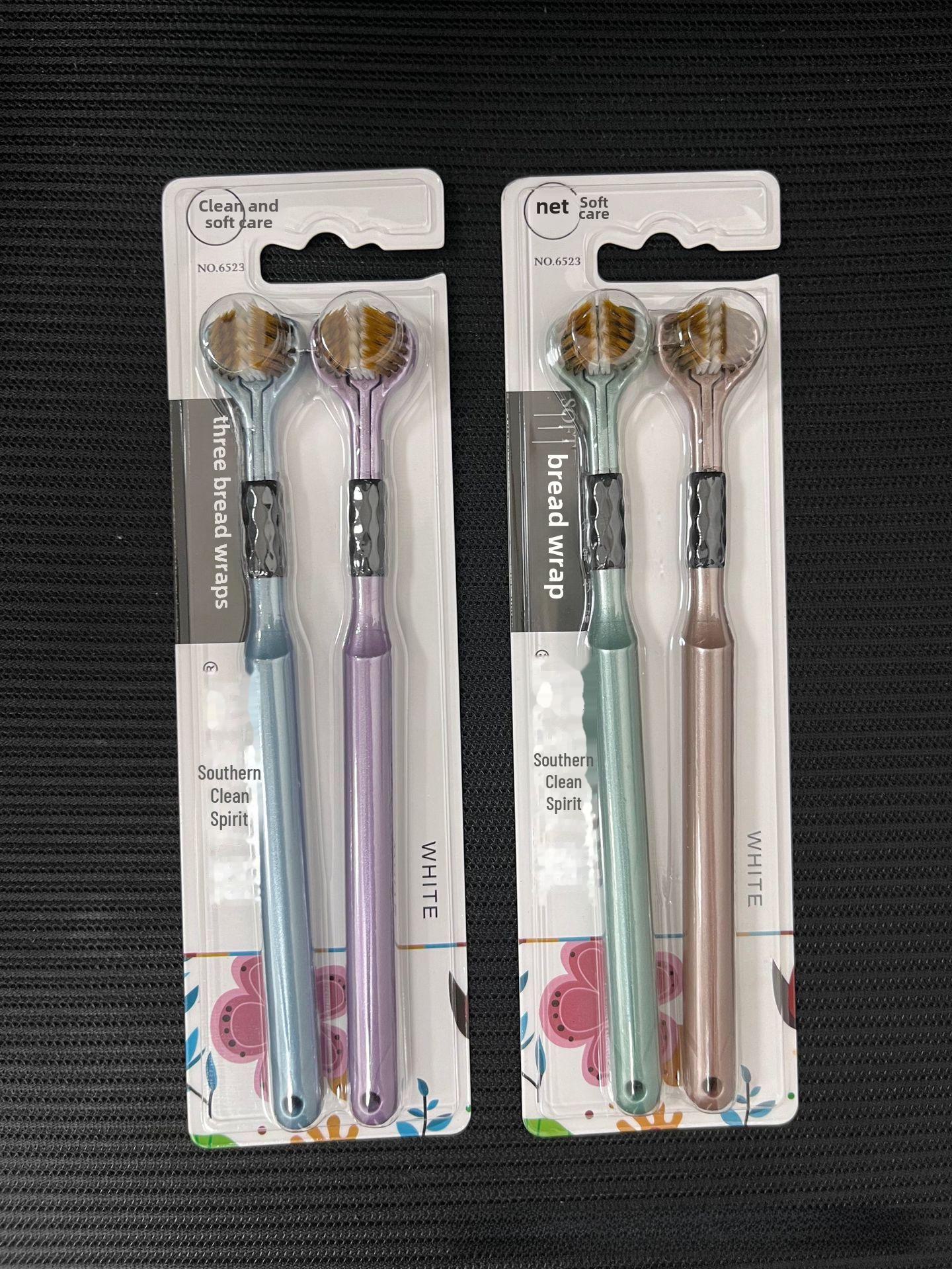 

Зубная щетка Southern Cleaning с тремя сторонами и мягкой щетиной — для ежедневного использования взрослыми