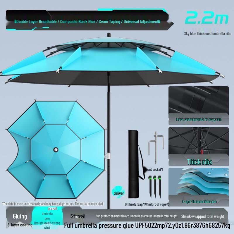 Universal Thickened Sun & Rain Protection Fishing Umbrella