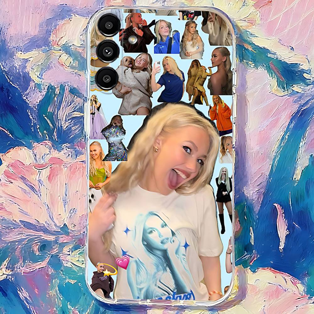 F-Freya Skye Singer Transparent TPU Case for Samsung S21,S24,S30,S23,S25,S22,S20,S10,5G,FE,PIus,Lite,Ultra