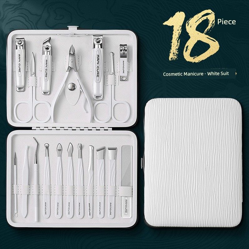 Nail Clippers Suit Nail Scissors For Home Unisex Special Use Pedicure Tools Nail Clipper Pliers Original Manicure 18-Piece Set