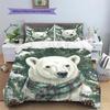 Vintage Framed Animals Pattern Bedding Quilt Set  Home Decoration  Gift (1 * duvet cover + 2 * pillowcase  without core)