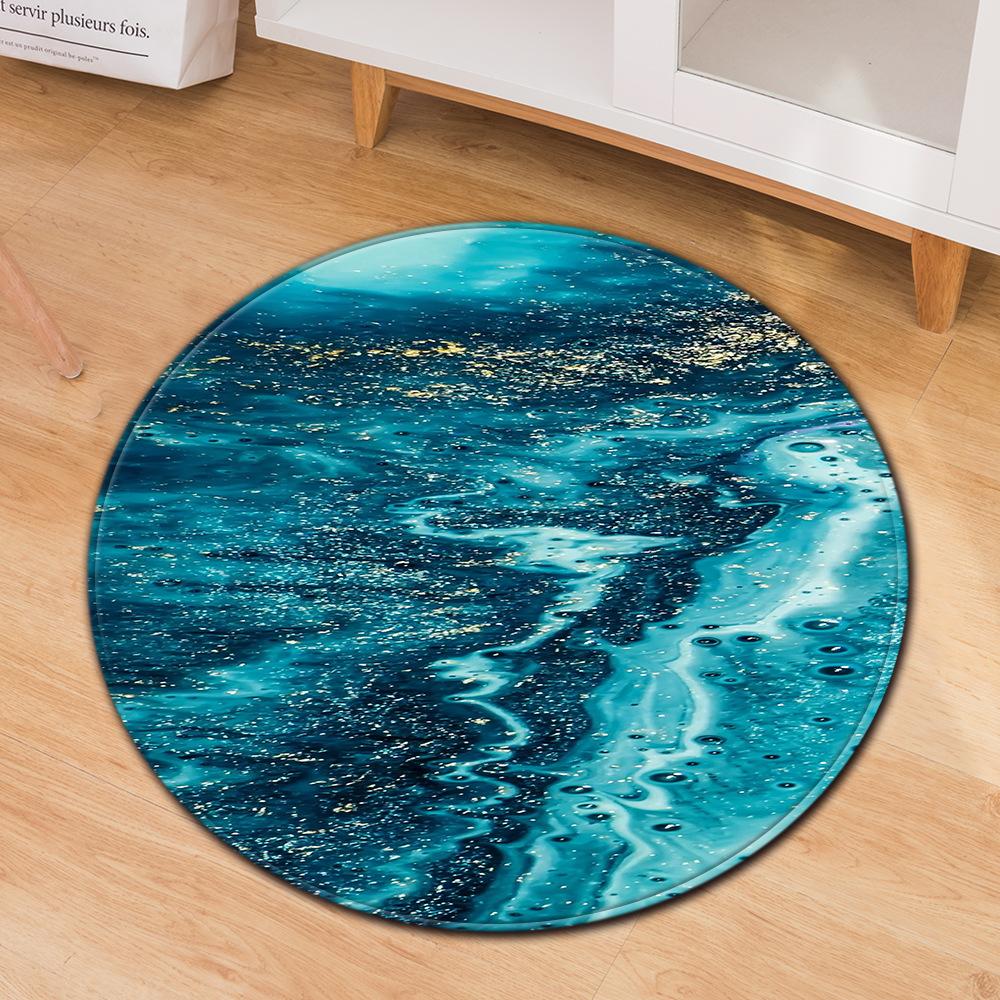 

Мраморный круглый ковер, коврик под компьютерное кресло, коврик для пола офисного кресла, придверный коврик, коврик для ног 40cm