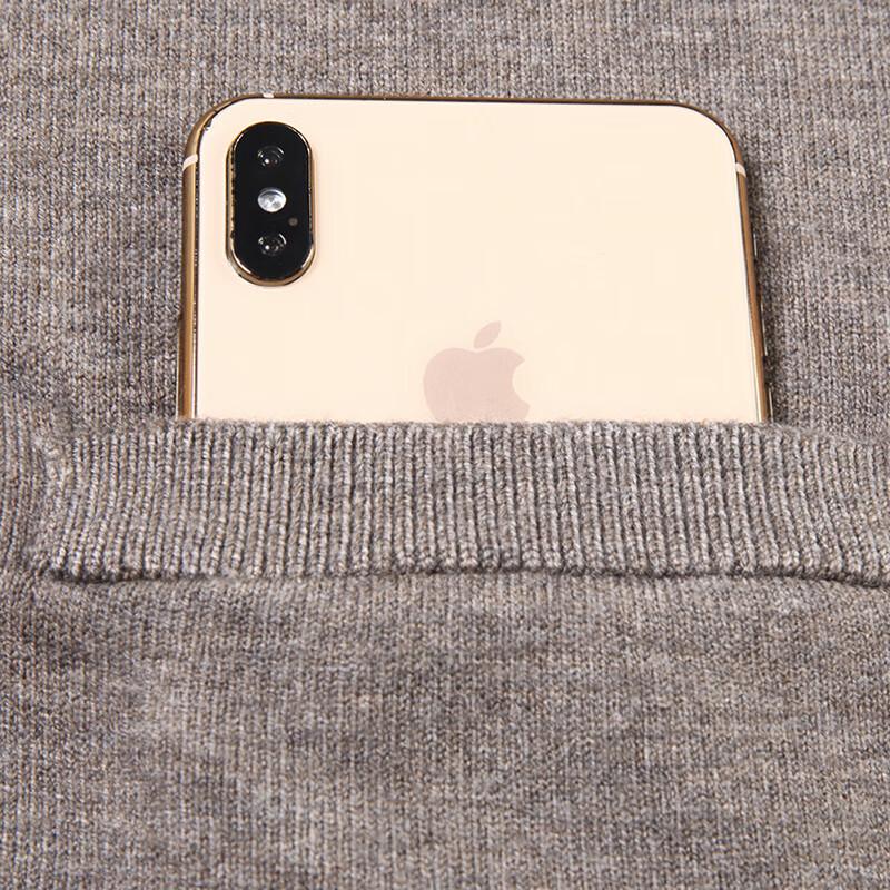 Hengyuanxiang Men's V-Neck Knit Cardigan