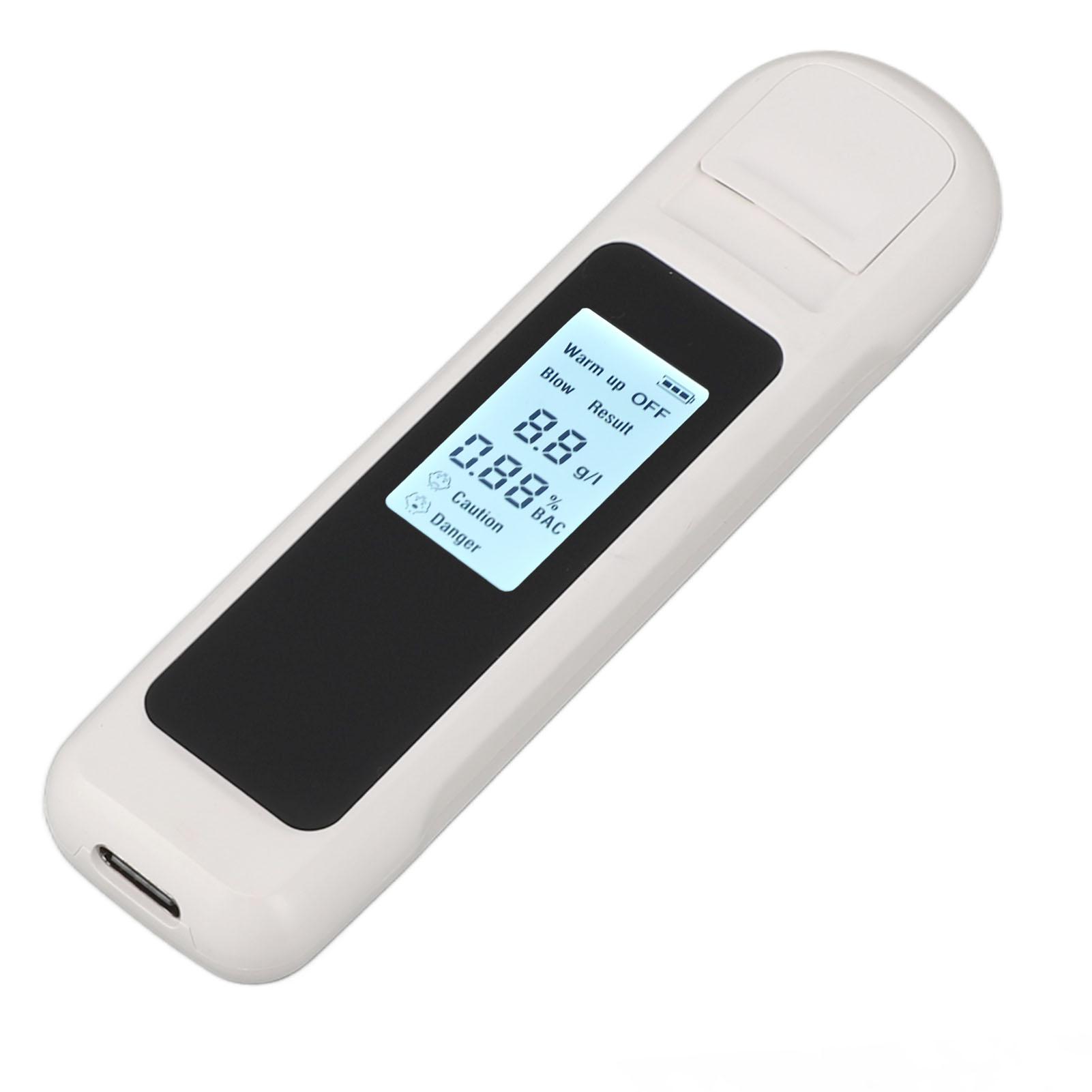 

Alcohol Tester High Accuracy LCD Display USB Charging Portable Automatic Shutdown Breath Alcohol Tester for Home