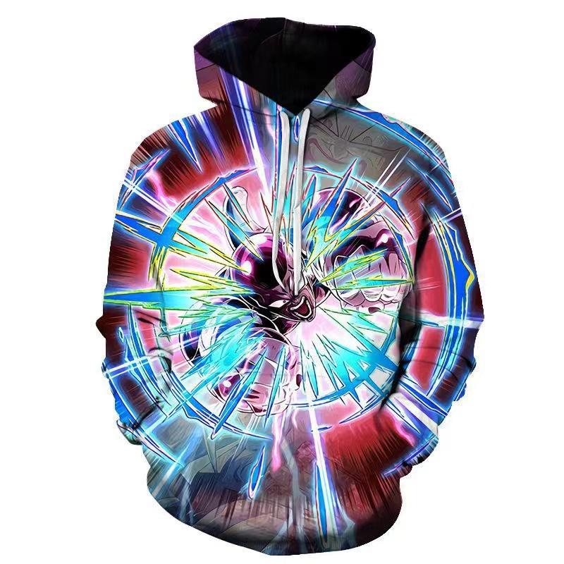 Dragon Ball 3D Printed Sweater Hooded Autumn Clothing for Men and Women Same Style 2024 Cartoon Anime Clothes and Jackets Trendy