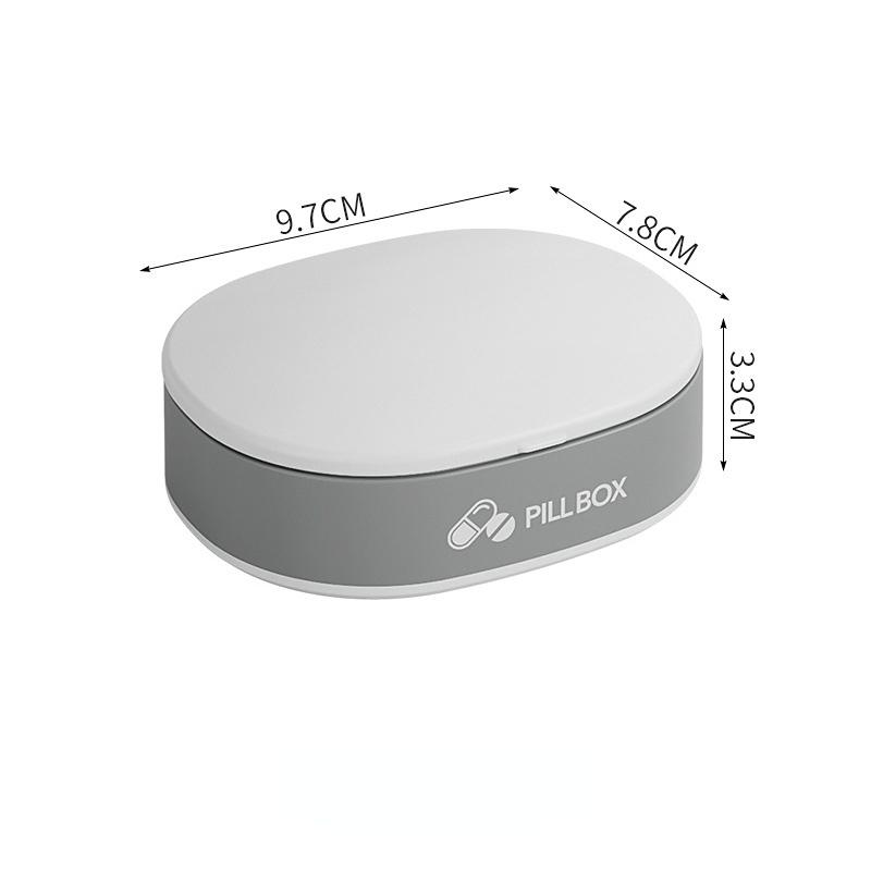 Pillendose mit 6 Feldern, Medikamententabletten-Organizer, Kapsel-Aufbewahrungsbox aus Kunststoff, Trennwand, wöchentliche Reise-Pillendose YSL