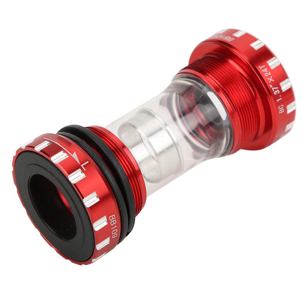 BB109 Mountain Bicycle Integrated Hollow BB Press Bearings Thread Bottom Bracket DIY Bike AccessoryRed