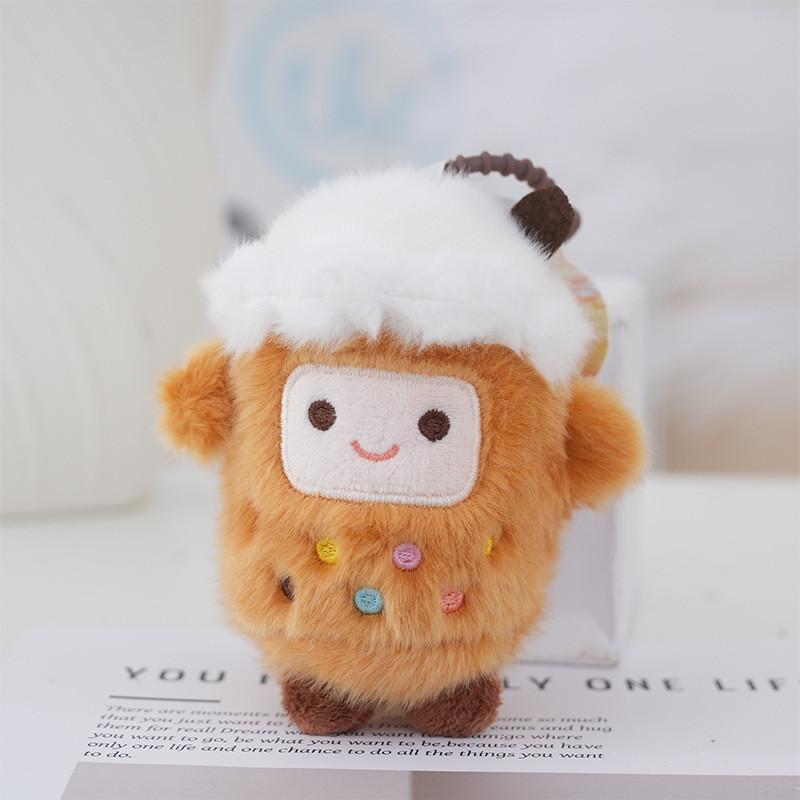 Plush Milk Tea Cup Keychain Soft Toy Cute Carrier For Kids And Adults