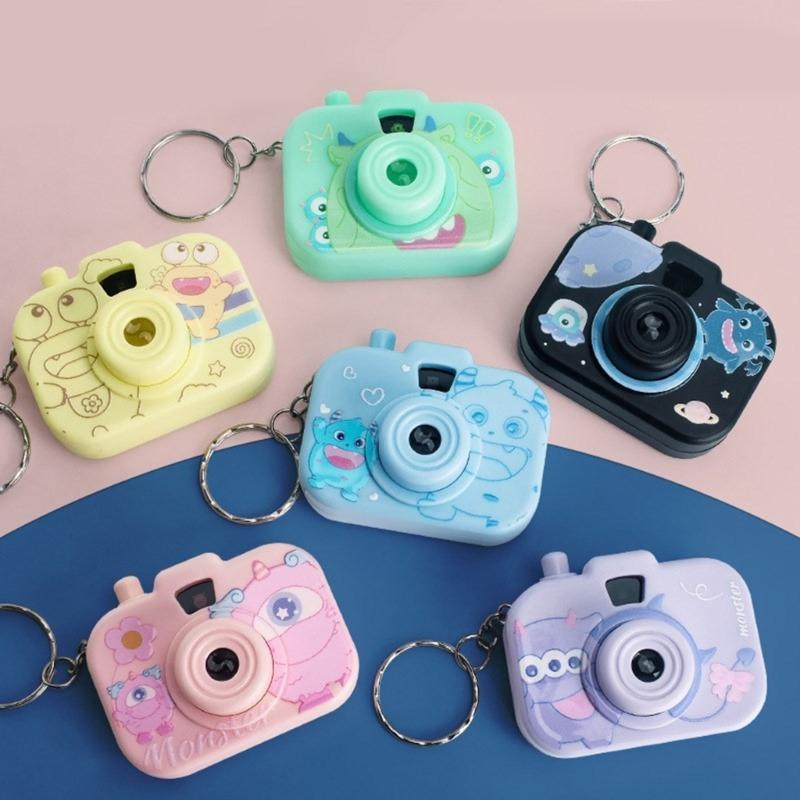 Creative Projection Toy Camera Keychain For Kids With Portable Designs And Safe Plastic Materials Stylish Keyring