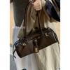 Medieval Underarm Bag Women's Autumn 2025 New Maillard Style Bowling Bag Large-capacity Shoulder Commuter Bag