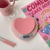 Kitchen Digital Scale with Heart Weighing Pan LCD Display High Precision Baking Food Scale USB Charging Weight Measuring Electronic Scale