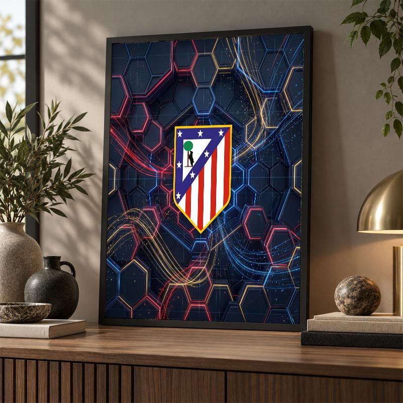 Atletico Madrid Diamond Painting Kit 5D Full Drill DIY Diamond Mosaic Wall Art Home Decor