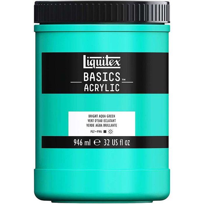 Peinture acrylique - Vert d'eau éclatant - 660 - Liquitex Basics acrylic - Pot 946ml
