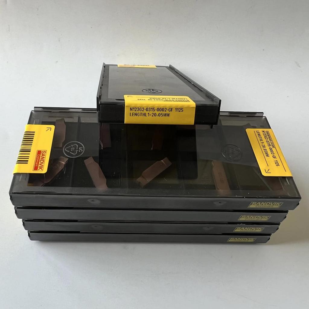 Original Sandvik / N123G2-0315-0002-GF 1125 /  CNC Lathe Carbide Blade 10 Pcs