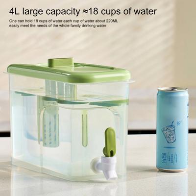 Cold Water Jug Large Capacity Home Supply No Odor Juice Tea Beverage Barrel Practical Drinkware Leak-proof