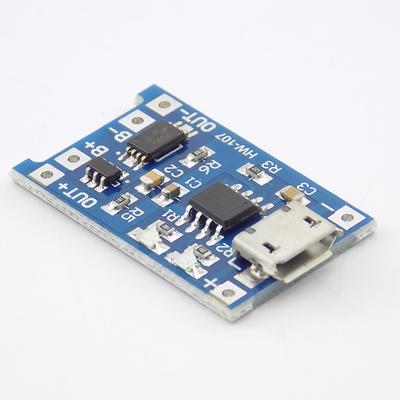 DC DC 5V 1A Mikro USB 18650 Lityum Pil Güç Şarj Cihazı Modülü Koruma Modüllü Çift Fonksiyonlu TP4056
