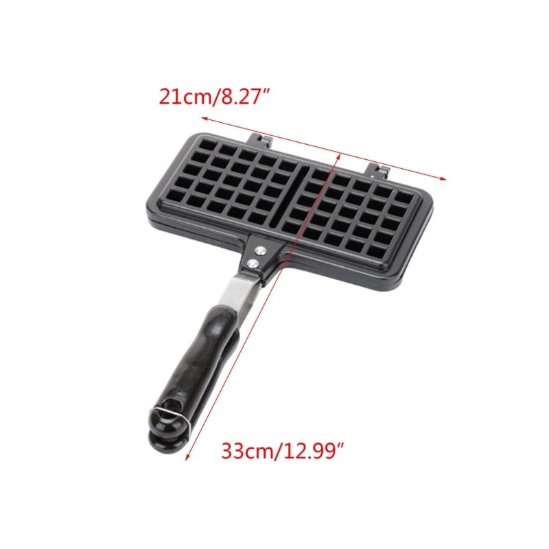 Łatwa do czyszczenia forma do gofrów Niezawodna tacka na gofry Nieprzywierająca forma do gofrów Dwustronna patelnia do gofrów Waflowa prasa do gotowania na zewnątrz