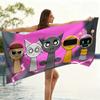 1pz Asciugamano da Spiaggia Cartoon S-Sprunki Asciugatura Rapida Super Assorbente Adatto per Spiaggia Piscina Estate Regalo Divertente per Amici e Famiglia