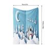 Tuniu Winter Snowman Landscape Fleece Blanket Sofa Bed Room Throw Soft Warm Cozy Gift