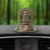 Solar Powered Tibetan Prayer Wheel Buddhist Decorative Ornament for Meditations,Yogas,Relaxation Decors Car Accessories