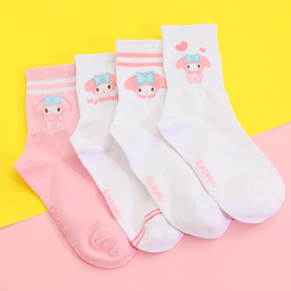 [TL] Premier Farm My Melody Multi Adult Socks 4-Pair Set_TE3YU62490 MULTI