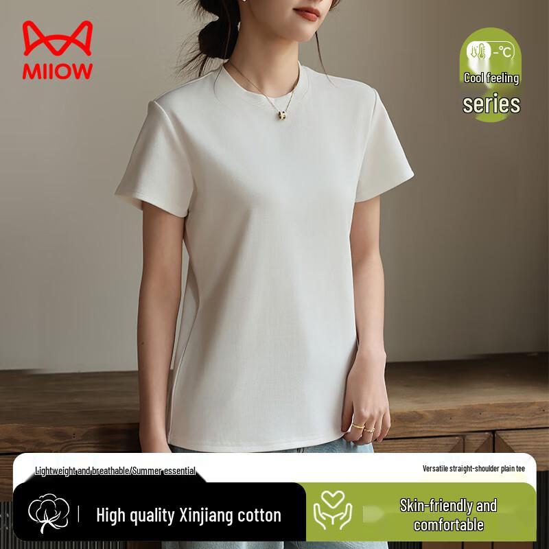 Maoren Women s Slim Fit Cotton Short Sleeve T-Shirt M