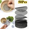 50Pcs Flower Pot Hole Mesh Pads Keep Soil In and Drainage Out Plant Trays For Pots Planter Tray Gardening Supplies
