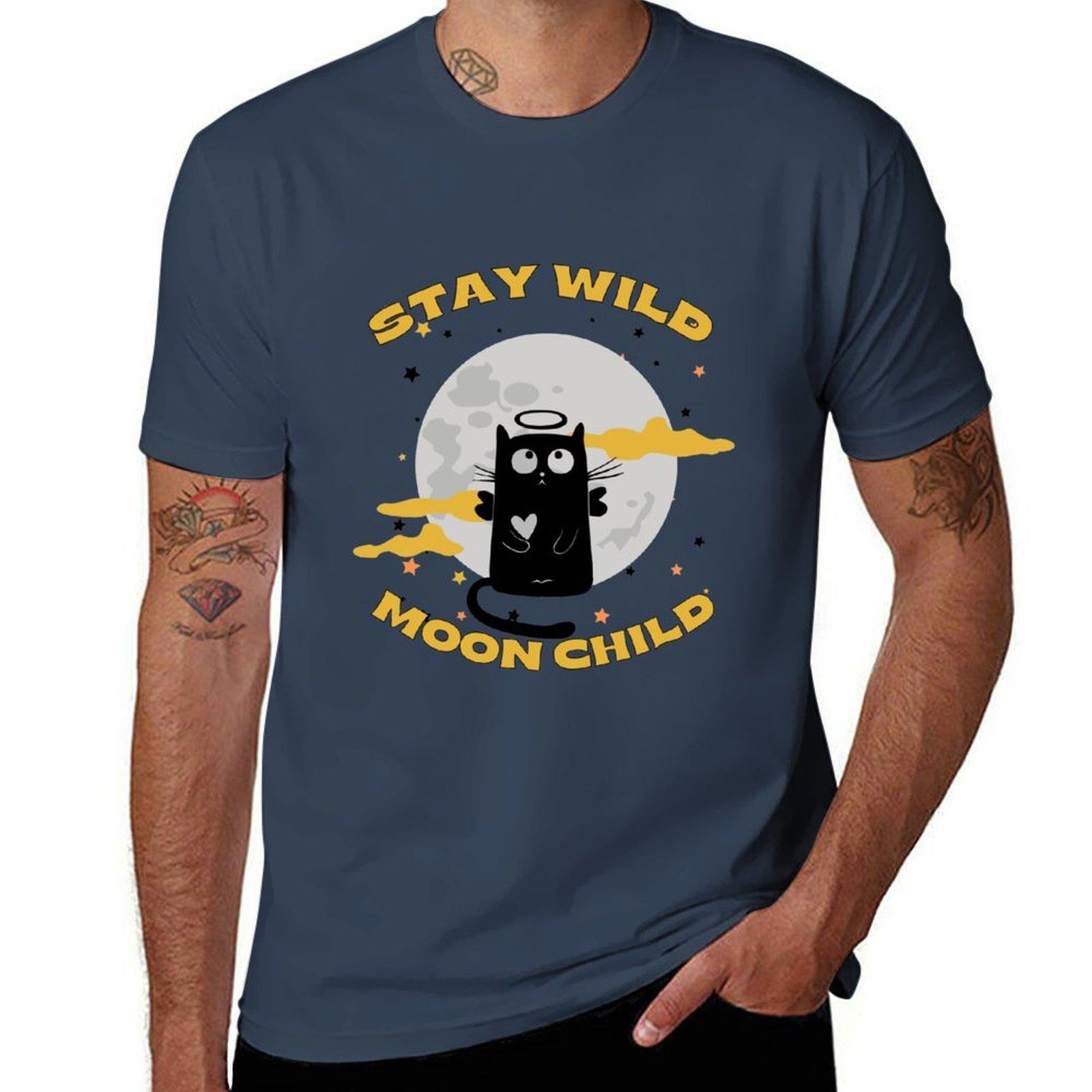 Stay Wild Moon Child Tshirt Comfortable Daily Wear Tee S