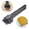 3 Pieces DIY Leather Tools 2/4/6 Prongs Chisels Craft Row Hole