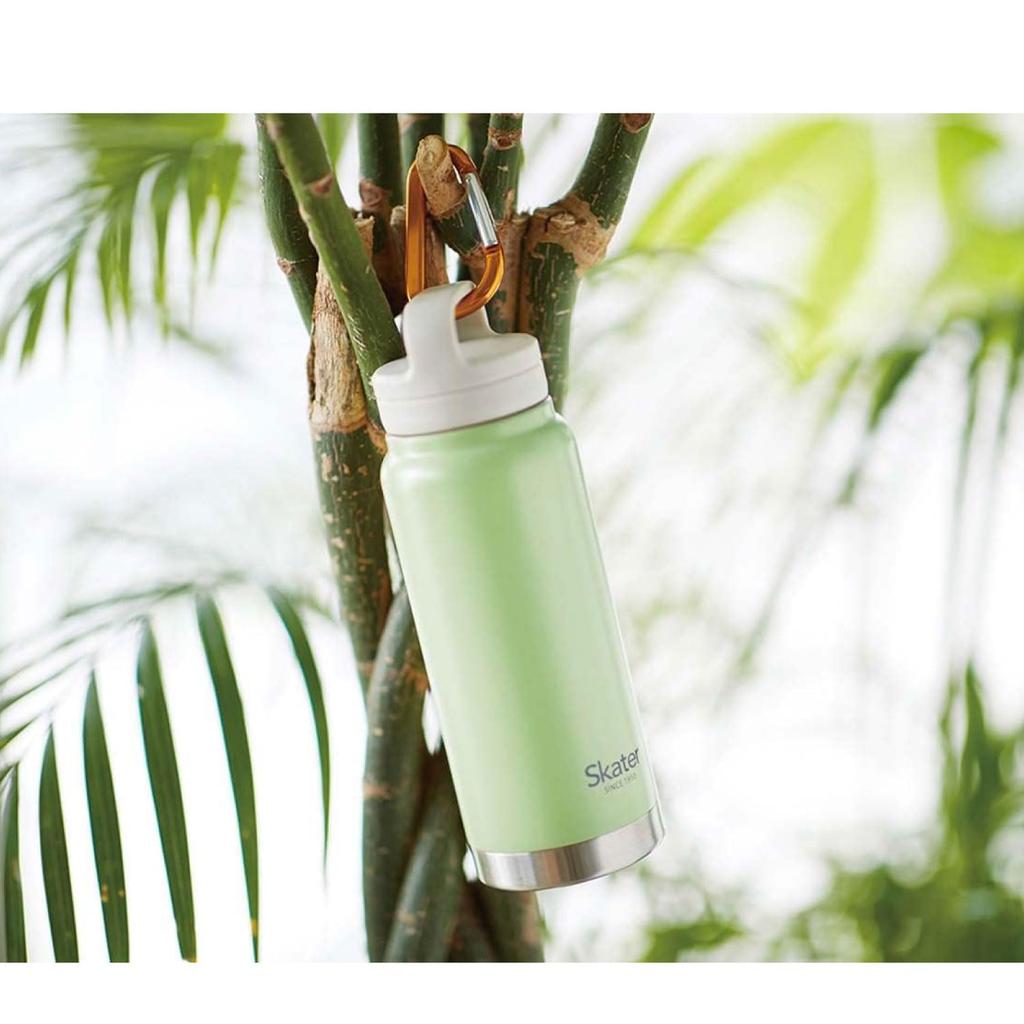 Skater Insulated Stainless Steel with Screw Dark Mug, 500ml, Handle, Green, STSC4-A