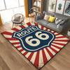 Historic Route 66 Pattern Rug Large Carpet Area for Living Room Kids Bedroom Sofa Kitchen Doormat Decor Child Non slip Floor Mat