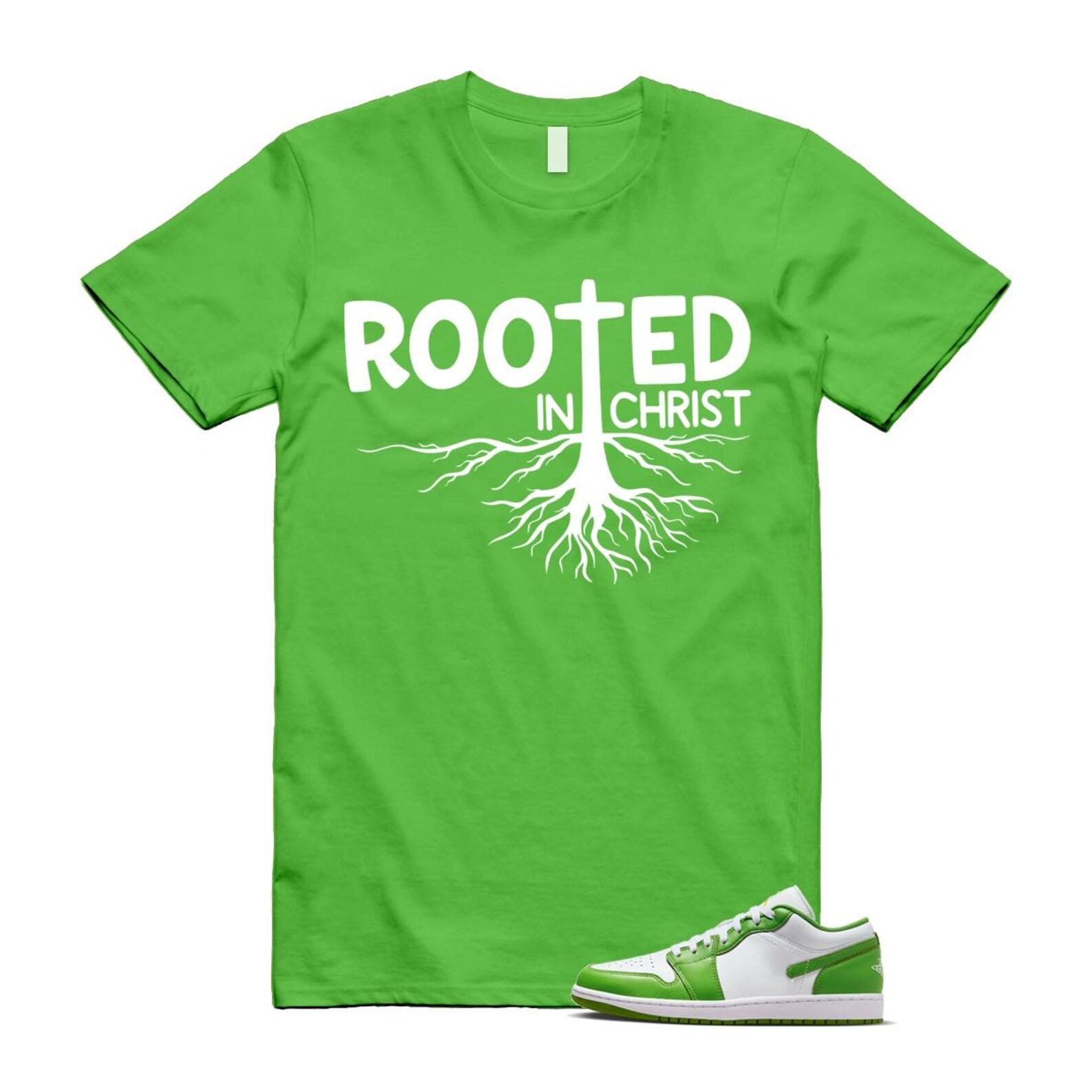 1 Chlorophyll Green White Lightning Low SE T Shirt Match ROOTED M