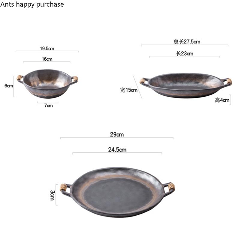 Restaurant Ceramic Tableware Dinner Plate Western Plate Steak Plates Noodle Bowl Soup Bowls Dessert Bowl Sushi Plates Fruit Dish