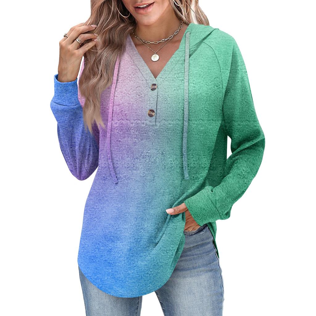 Women's Fashion Women's Lightweight Long Sleeve Pullover With Pockets Preppy Graphic Hoodie