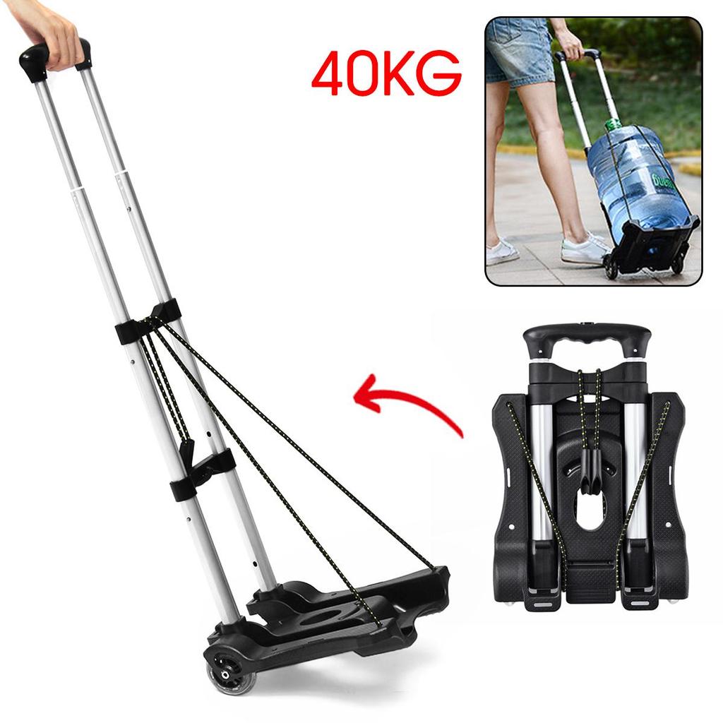 Color : Rubber Wheel DNSJB Light Weight Barrow Cart Trolley Easy Fold Up Retractable Folding Color : Rubber Wheel DNSJB Light Weight Barrow Cart Trolley Easy Fold Up Retractable Folding