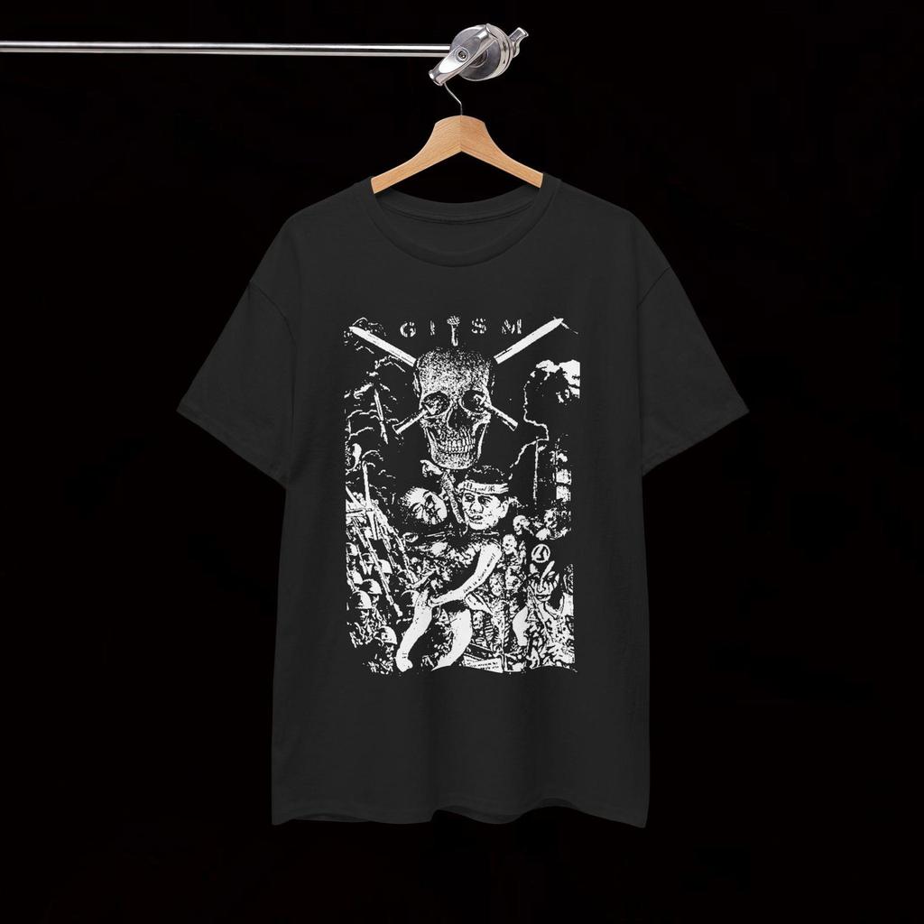 Gism Detestation T-Shirt Hardcore Noise Crust Punk G.I.S.M.
