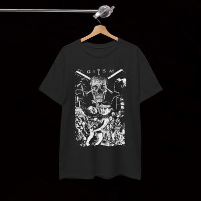 Gism Detestation T-Shirt Hardcore Noise Crust Punk G.I.S.M.
