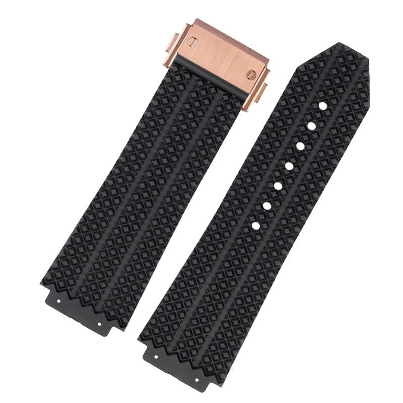 Remienok na hodinky pre HUBLOT BIG BANG Silikónový 25*17mm 26*19mm Vodotesný Pánsky remienok na hodinky vysoko kvalitný Gumový náramok remienok na zápästie